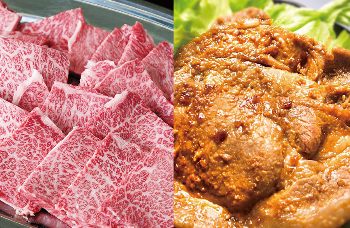 常陸牛300g+豚の味噌漬け250g(有限会社 髙橋肉店)